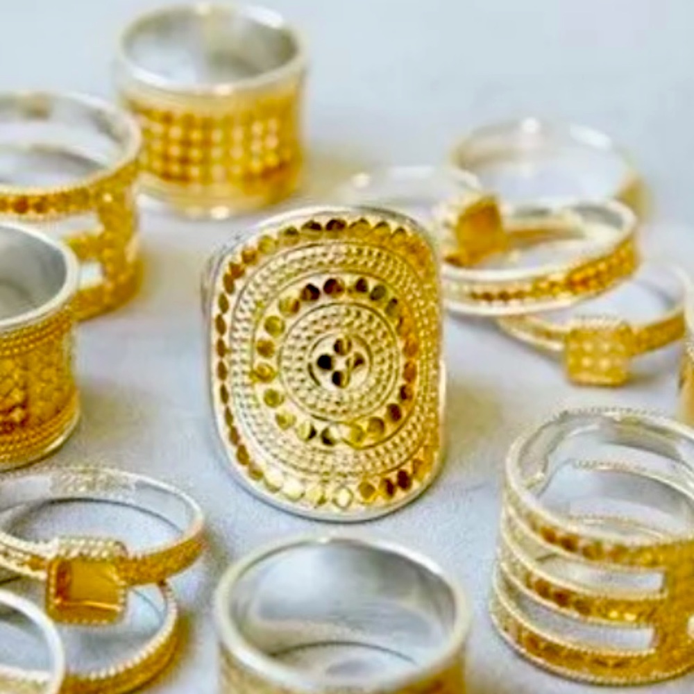 Anna Beck Two Tone Saddle Ring